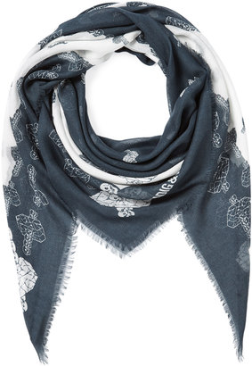 Zadig & Voltaire Skull Printed Scarf
