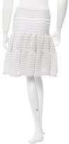 Thumbnail for your product : Alaia Flared Open Knit Skirt