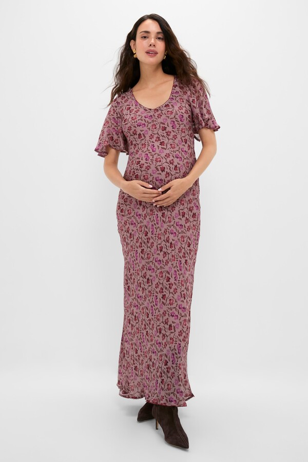 Hatch Twilight Mauve Floral Mirabelle Dress