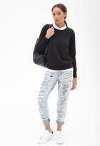 Thumbnail for your product : Forever 21 Quilted Knit Sweatshirt