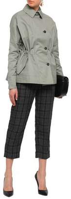 Brunello Cucinelli Knit-paneled Cotton And Ramie-blend Jacket