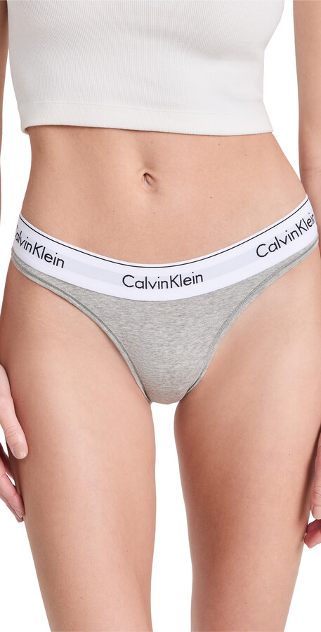 Calvin Klein Underwear Women's Gray Panties | ShopStyle