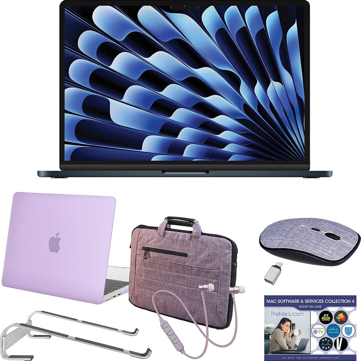 MacBook Air 15" M2 with Earbuds, Mouse, & Accessories