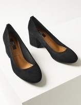 Thumbnail for your product : Marks and Spencer Suede Round Toe Court Shoes