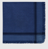 Thumbnail for your product : Gucci Diamante Jacquard Wool Silk Shawl