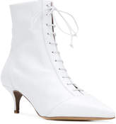 Thumbnail for your product : Tabitha Simmons lace front pointed ankle boots