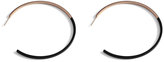 Thumbnail for your product : Vita Fede Two-Tone Hoop Earrings, Black/Rose Gold