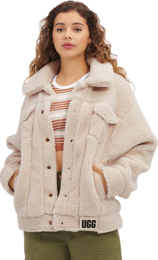 UGG Women's Frankie Sherpa Fleece Trucker Jacket