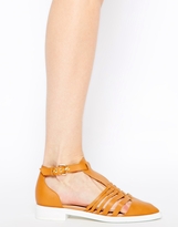 Thumbnail for your product : Faith Tan Strap Gladiator Flat Shoes