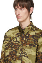 Thumbnail for your product : Givenchy Khaki Camouflage Print Shirt