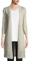 Thumbnail for your product : Misook Plus Size 3/4-Sleeve Notched-Lapel Topper Jacket