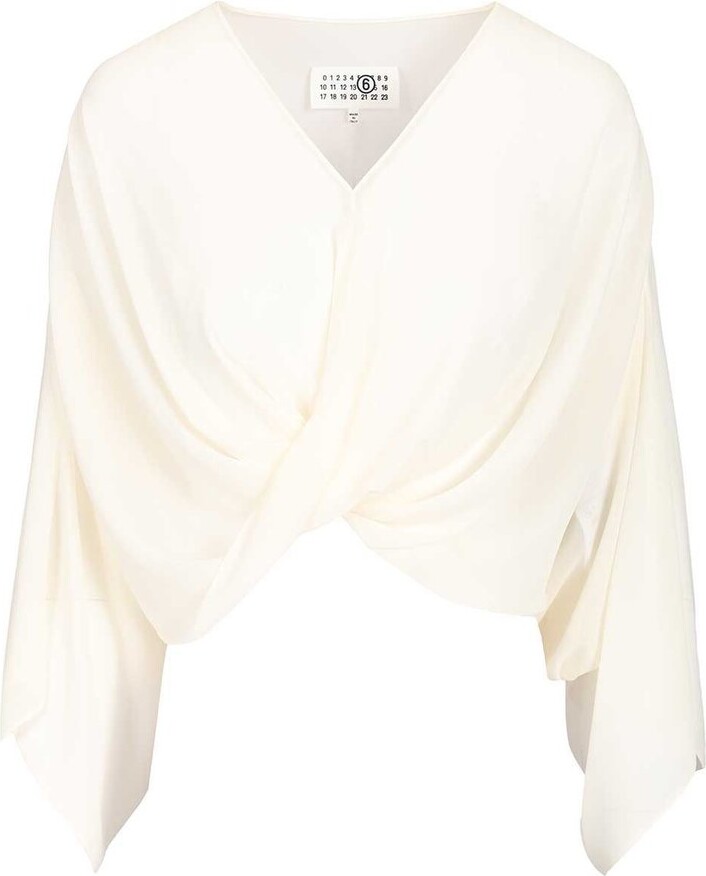 MM6 MAISON MARGIELA Draped Long Sleeved Top