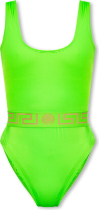 Louis Vuitton® Pleated Front One-piece Swimsuit Fluorescent Yellow. Size 40  in 2023