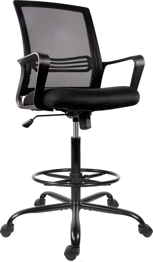 OdinLake Ergonomic Office Chair Mesh,Seat Depth Adjustable Home Office Desk  Chairs High Back with Lumbar Support,Computer Swivel Task Chair with
