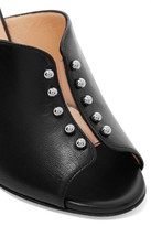 Thumbnail for your product : Christian Louboutin Predumule 85 Studded Leather Mules - Black