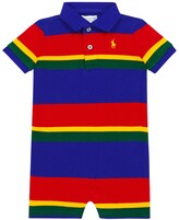 Thumbnail for your product : Polo Ralph Lauren Kids Baby striped pique bodysuit
