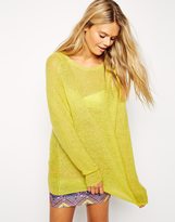 Thumbnail for your product : ASOS TALL Grunge Jumper In Open Mohair Stitch