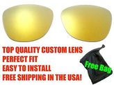 Thumbnail for your product : Oakley New 24k Yellow Gold Polarized Replacement Sunglass Lenses for Frogskins
