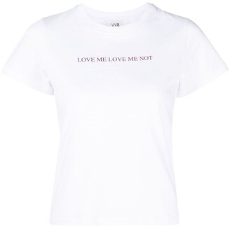 VVB slogan-print cotton T-shirt