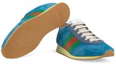 Thumbnail for your product : Gucci Suede sneaker with Web