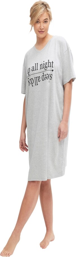 Ellos Women's V-Neck Sleep Shirt