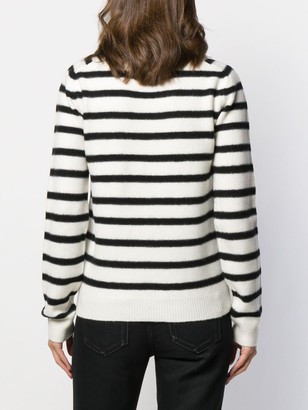 Saint Laurent Striped Knitted Jumper