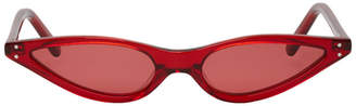 Cat Eye George Keburia Red Micro Cat-Eye Sunglasses