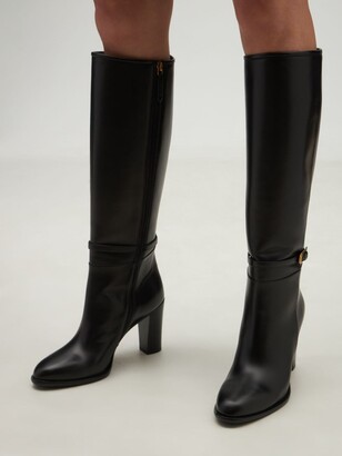 Gucci 85mm Finn Tall Leather Boots