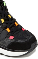 Thumbnail for your product : MICHAEL Michael Kors Mesh-trimmed Leather Sneakers