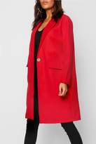 Thumbnail for your product : boohoo Collared Oversize Pocket Wool Look Coat