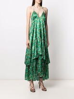 Thumbnail for your product : L'Autre Chose Tiered Floral-Print Midi Dress