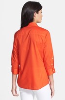 Thumbnail for your product : Foxcroft Roll Sleeve Fitted Shirt
