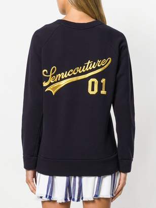 Semi-Couture Semicouture back embroidered logo sweatshirt