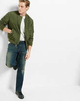 Thumbnail for your product : Express Loose Straight Dark Wash Faded Stretch Jeans