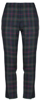 plaid pants women green