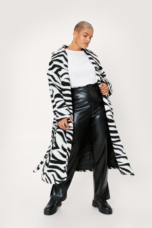 zebra print duster jacket