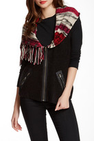 Thumbnail for your product : Curio Scarf Neck Zip Cardigan Vest