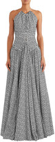 Thumbnail for your product : Alaia Open-back Flocked Wool-blend Gown