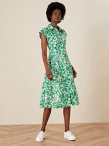 Thumbnail for your product : Monsoon Ditsy Floral Print Jersey Shirt Dress