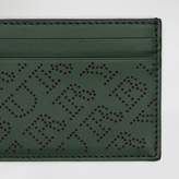 Thumbnail for your product : Burberry Perforated Logo Leather Card Case