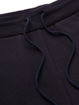 Thumbnail for your product : Thom Browne Tapered Grosgrain-Trimmed Loopback Cotton-Jersey Sweatpants