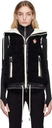 MONCLER GRENOBLE Black Teddy Down Vest