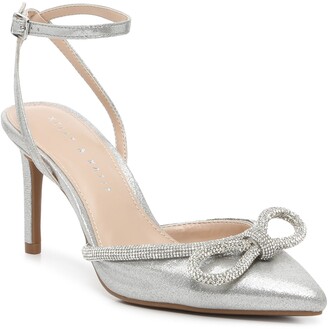 silver womens pumps