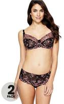 Thumbnail for your product : Sorbet Elegance Petal Embroidered Briefs