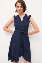 Thumbnail for your product : Karen Millen Soft Tailored Short Waterfall Dress