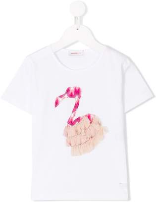 Missoni Kids flamingo appliqué T-shirt