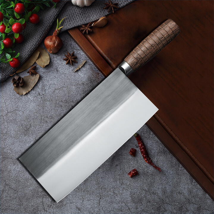 NONE Hand Forged Chinese Slicing Knife Kitchen Cleaver Butcher Knife Meat Vegetable Sushi Cutting Filleting Knife Chef Cooking Cutte