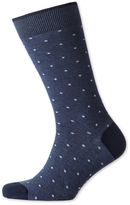 Thumbnail for your product : Charles Tyrwhitt Blue Dot Socks Size Large