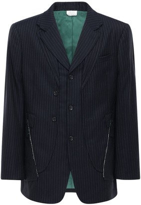 Comme des Garcons Pinstripe Wool & Mohair Jacket
