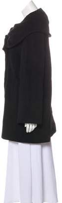 Cinzia Rocca Oversize-Collar Short Coat Black Oversize-Collar Short Coat